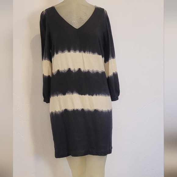 Anthro floral stripe tie dye dress - Picture 5 of 12